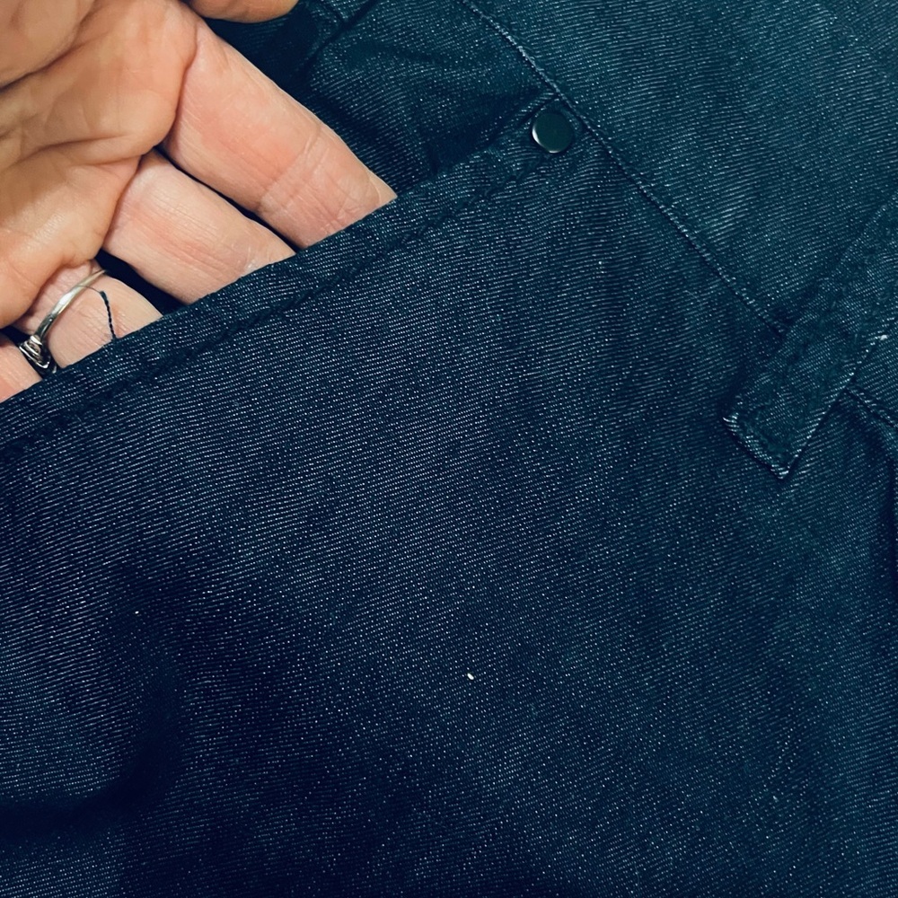Dear John Virtue Jeans Dark Blue Belo Bottom Flare size 27 x 33  7.5” Rise - Picture 7 of 8